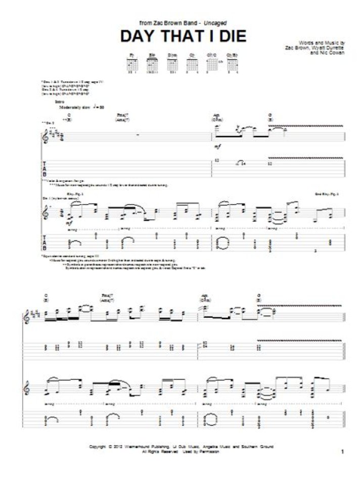 The Meaning Behind The Song: Day That I Die by Zac Brown Band