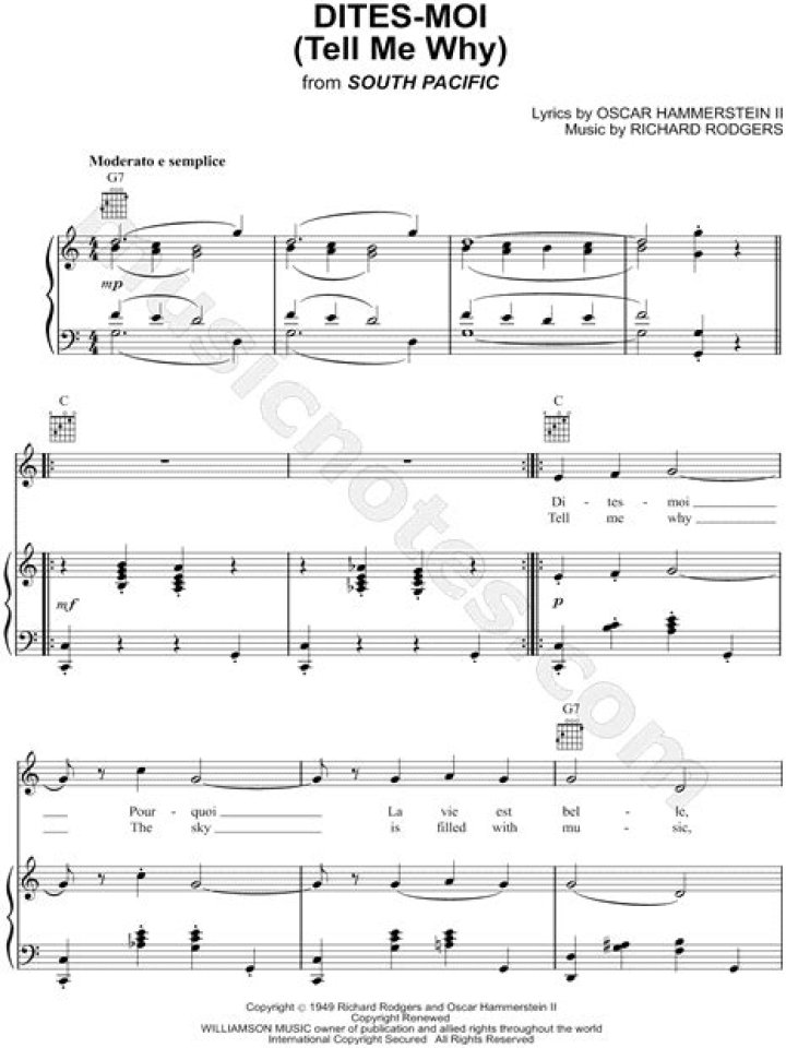 The Meaning Behind The Song: Dites-Moi by South Pacific