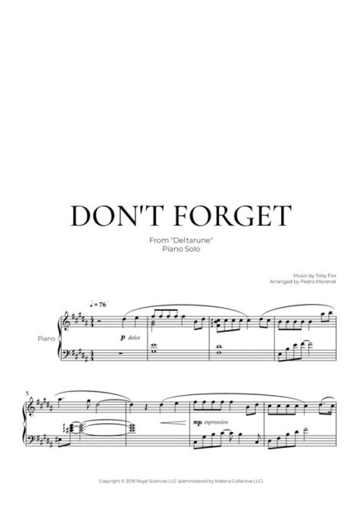 The Meaning Behind The Song: Don’t Forget (VGR Remix) by Toby Fox