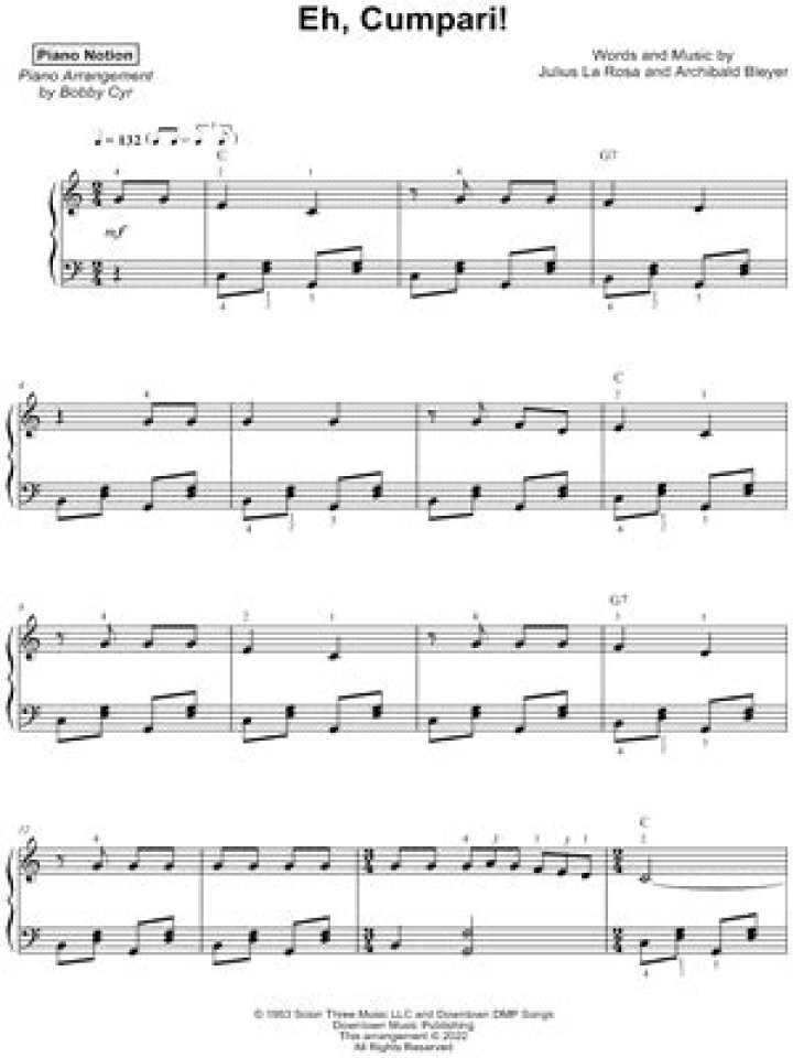 The Meaning Behind The Song: Eh Cumpari by Julius La Rosa