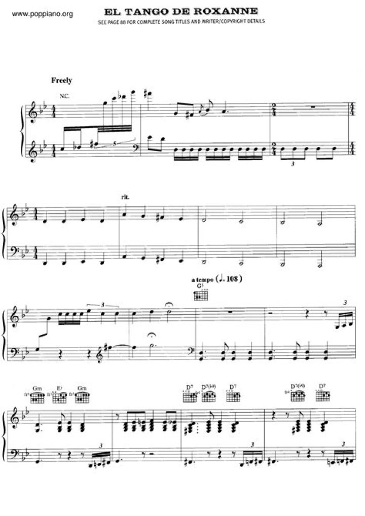 The Meaning Behind The Song: El Tango De Roxanne by José Feliciano