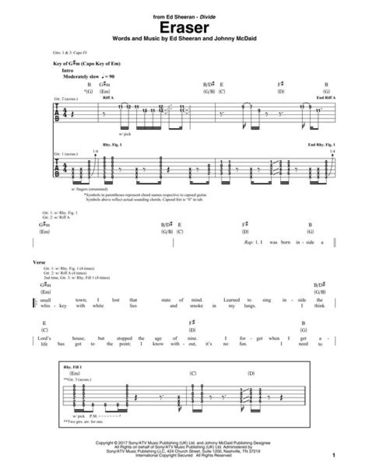 The Meaning Behind The Song: Eraser by Ed Sheeran