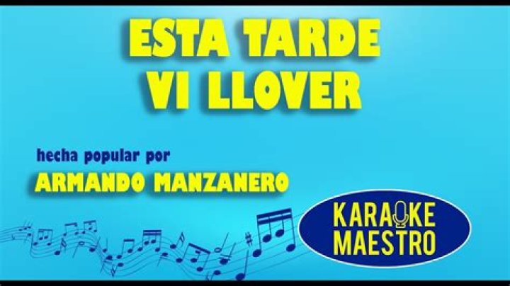 The Meaning Behind The Song: Esta Tarde VI Llover by Armando Manzanero