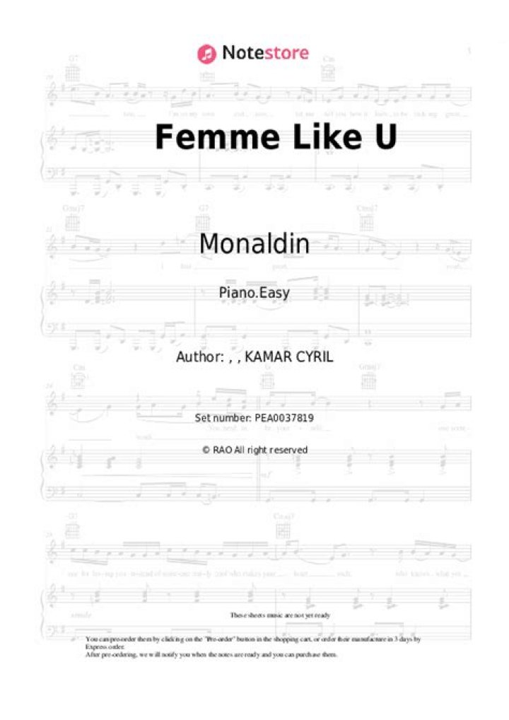 The Meaning Behind The Song: Femme Like U by Monaldin