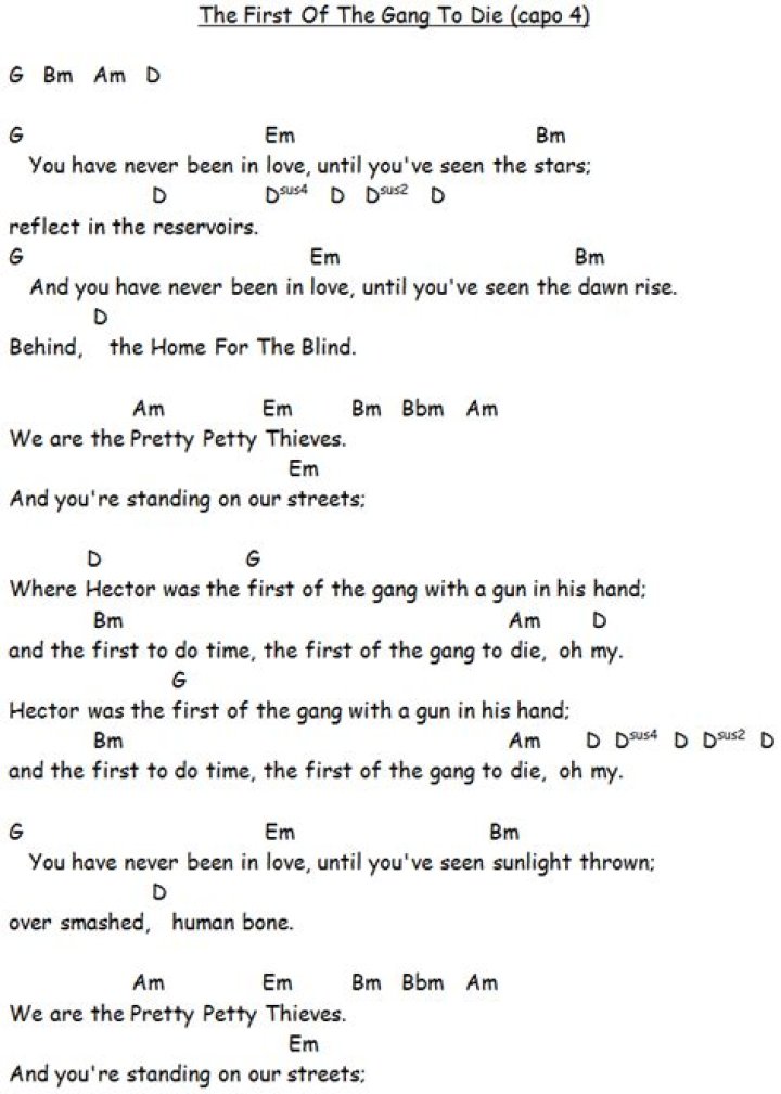 The Meaning Behind The Song: First of the Gang to Die by Morrissey