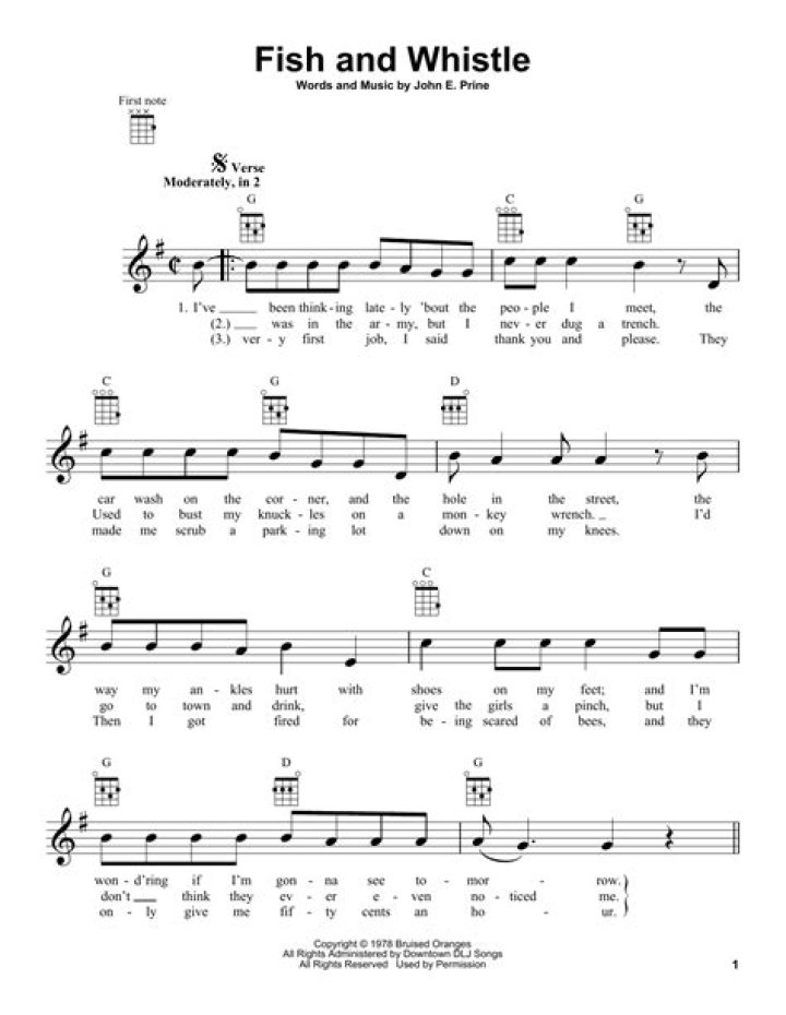 The Meaning Behind The Song: Fish and Whistle by John Prine