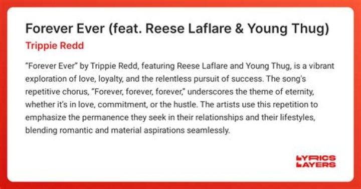 The Meaning Behind The Song: Forever Ever by Young Thug