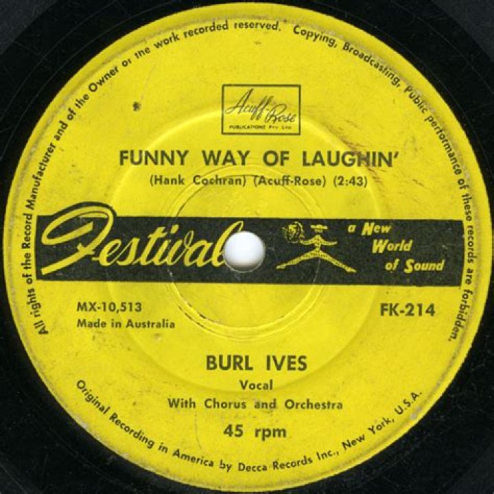 The Meaning Behind The Song: Funny Way of Laughin’ by Burl Ives