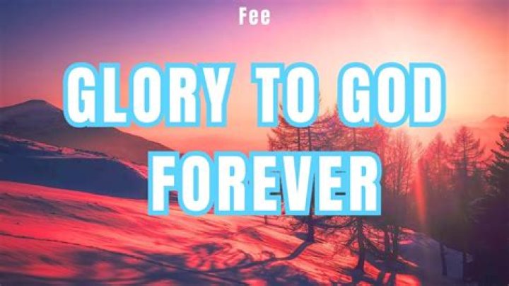 The Meaning Behind The Song: Glory to God Forever by Fee