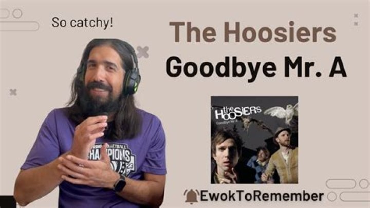 The Meaning Behind The Song: Goodbye Mr a by The Hoosiers