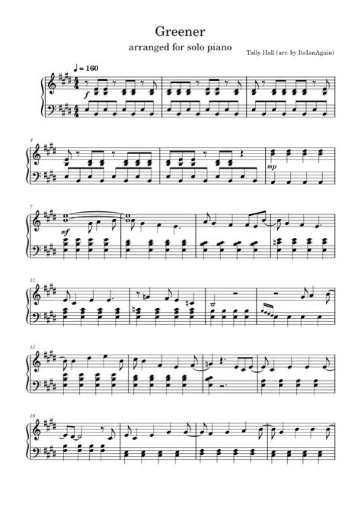 The Meaning Behind The Song: Greener by Tally Hall