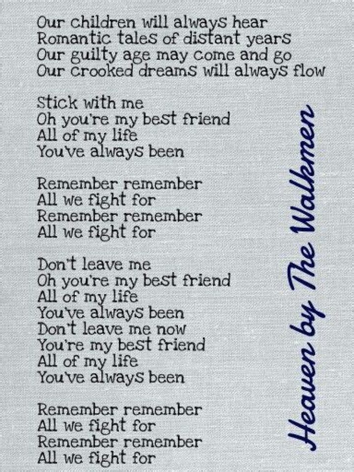 The Meaning Behind The Song: Heaven by The Walkmen