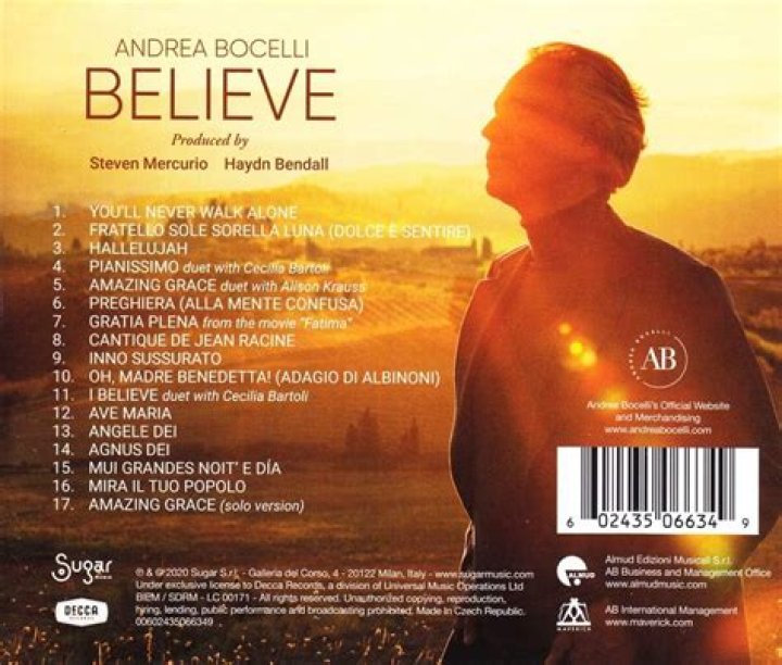The Meaning Behind The Song: I Believe by Andrea Bocelli