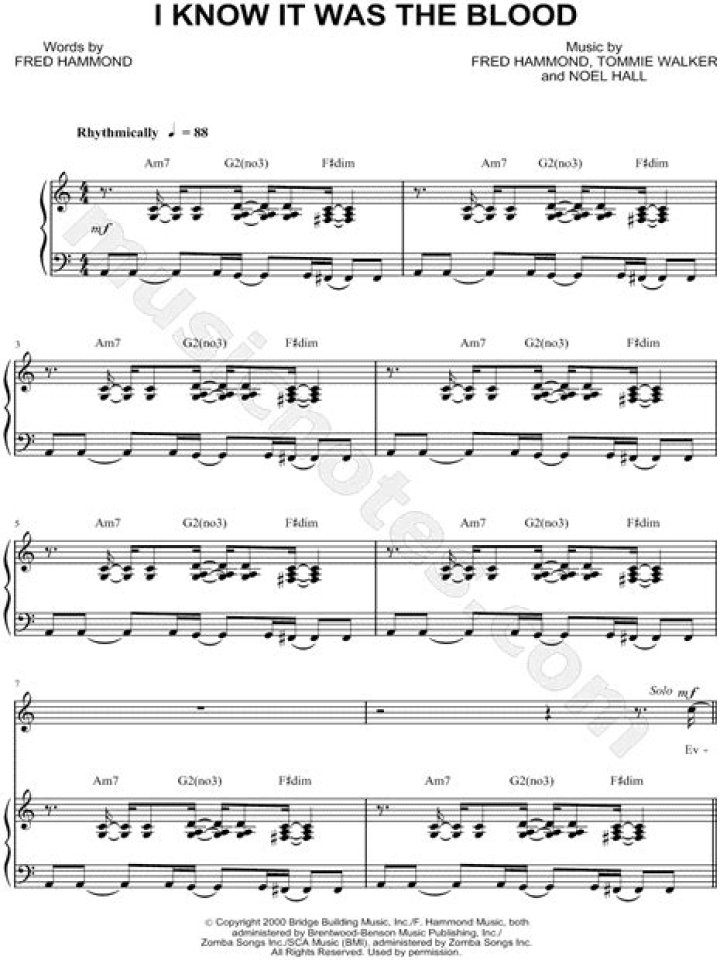 The Meaning Behind The Song: I Know It Was the Blood by Fred Hammond