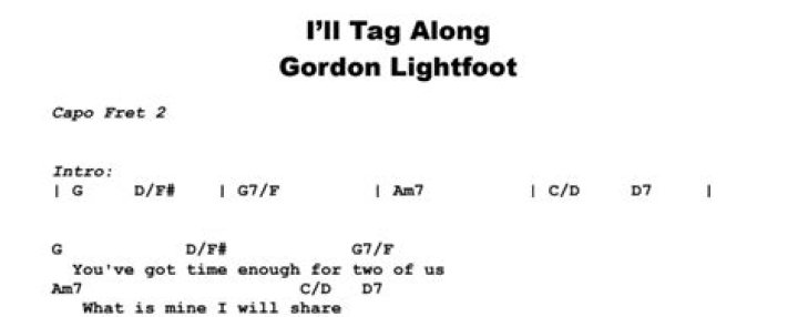 The Meaning Behind The Song: I’ll Tag Along by Gordon Lightfoot