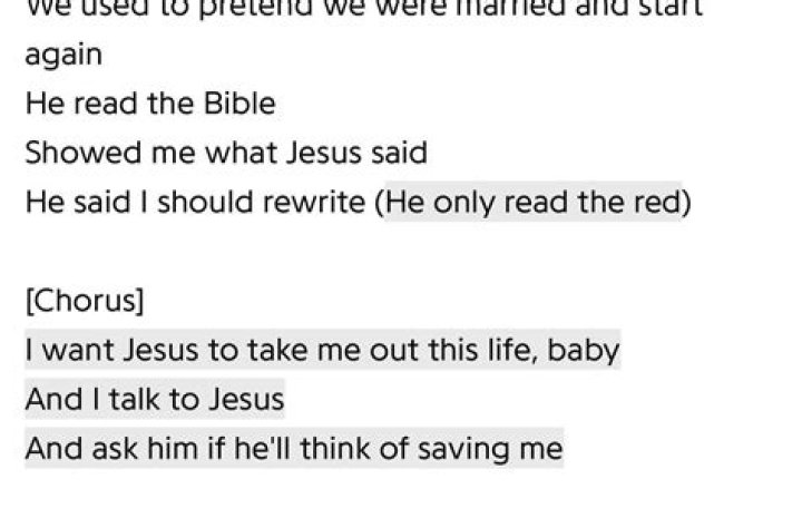The Meaning Behind The Song: I Talk to Jesus (Alternate Final) by Lana Del Rey