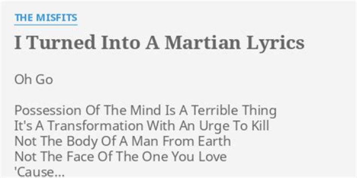 The Meaning Behind The Song: I Turned Into a Martian by Misfits