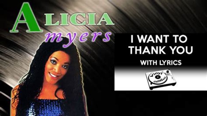 The Meaning Behind The Song: I Want to Thank You (Heavenly Father) by Alicia Myers