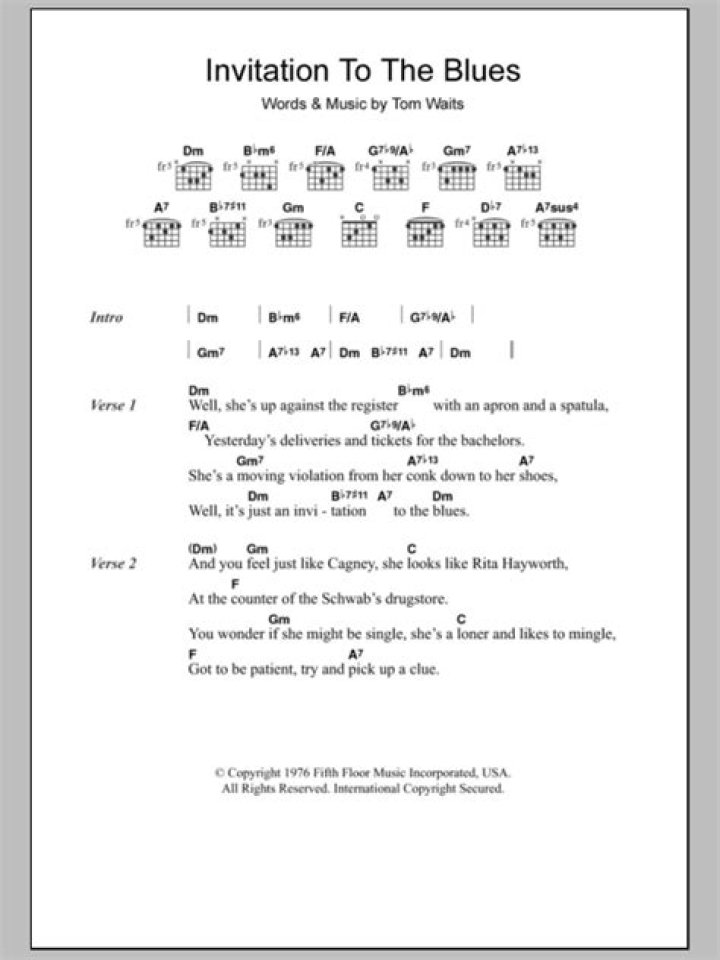 The Meaning Behind The Song: Invitation to the Blues by Tom Waits