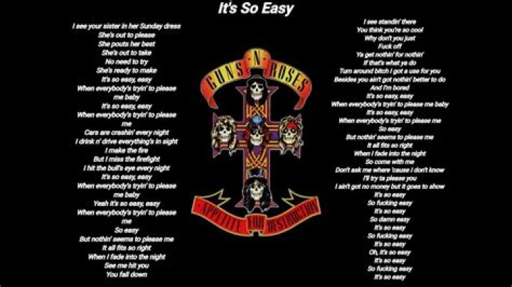 The Meaning Behind The Song: It’s So Easy by Guns N’ Roses
