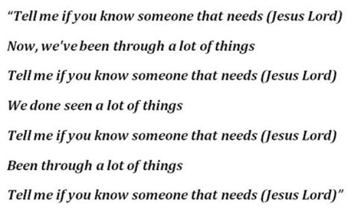 The Meaning Behind The Song: Jesus Lord pt 2 by The LOX