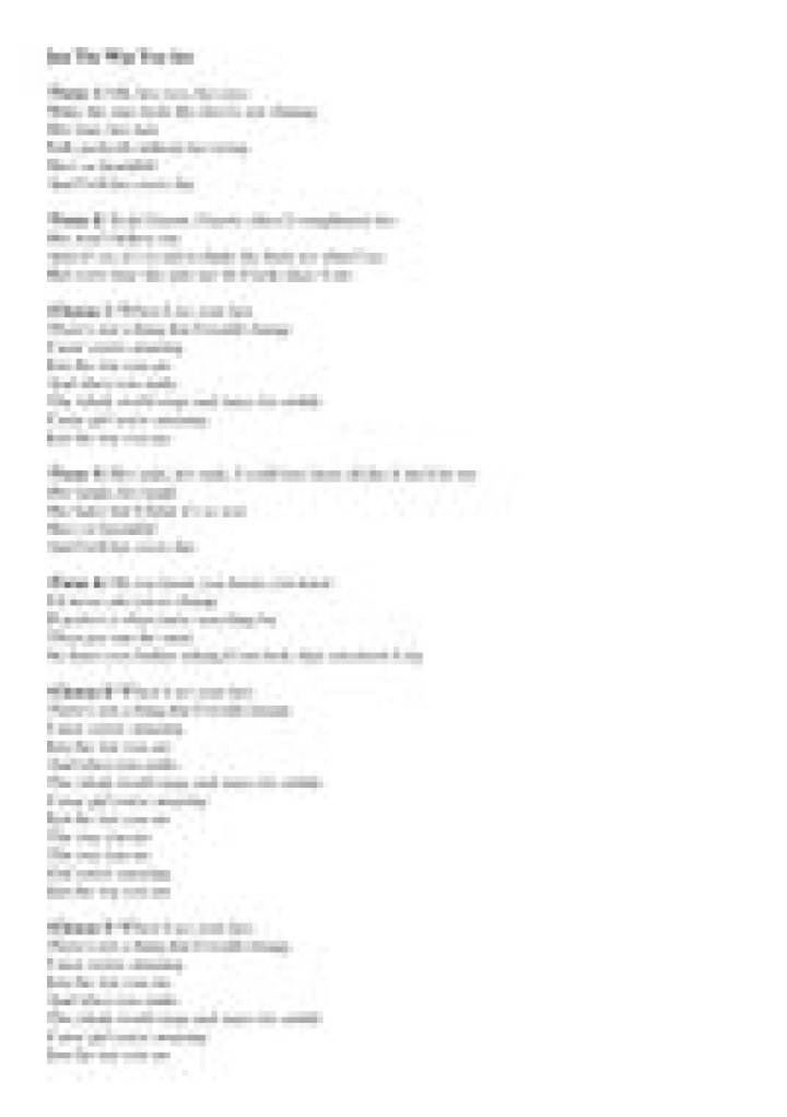 The Meaning Behind The Song: Just the Way You Are by Sisters (group)