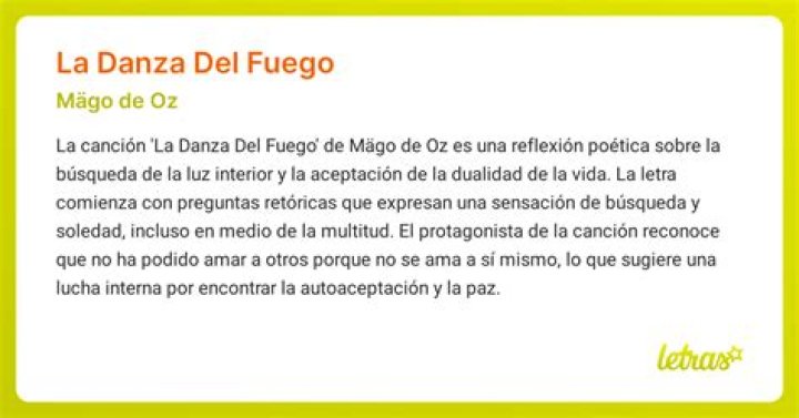 The Meaning Behind The Song: La Danza del Fuego by Mägo de Oz