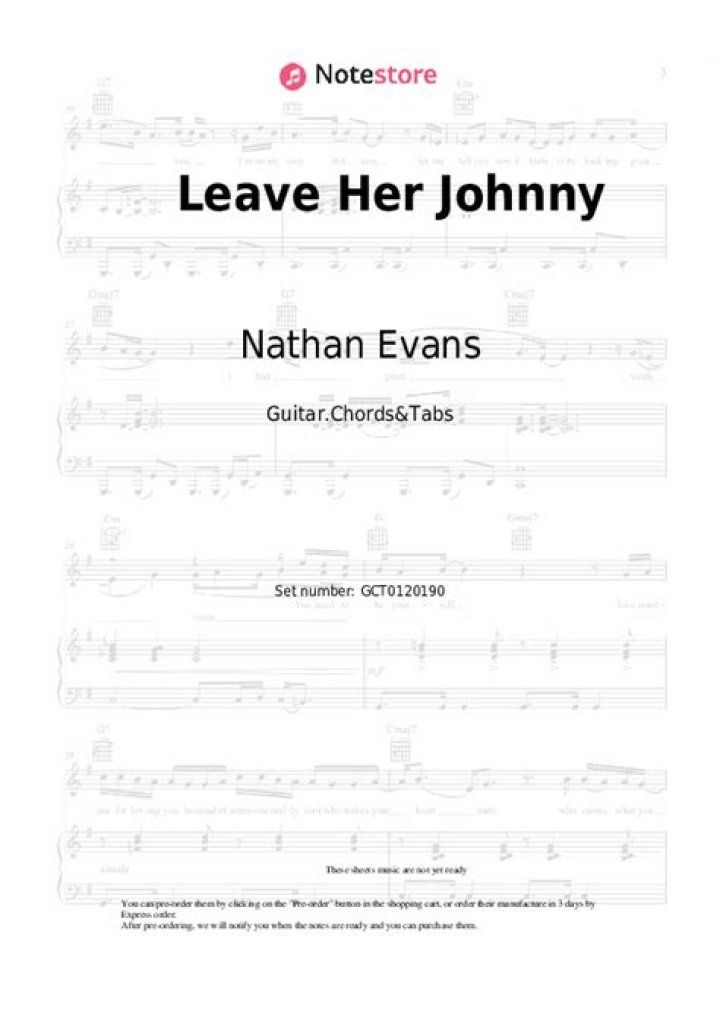 The Meaning Behind The Song: Leave Her Johnny by Nathan Evans