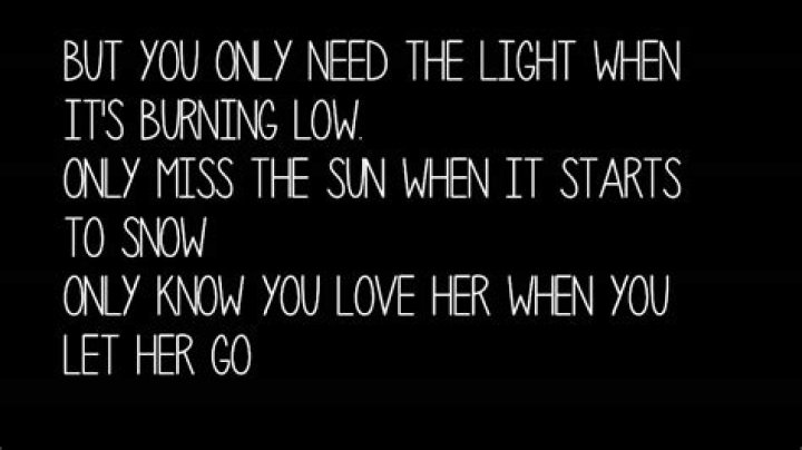 The Meaning Behind The Song: Let Her Go by Jasmine Thompson