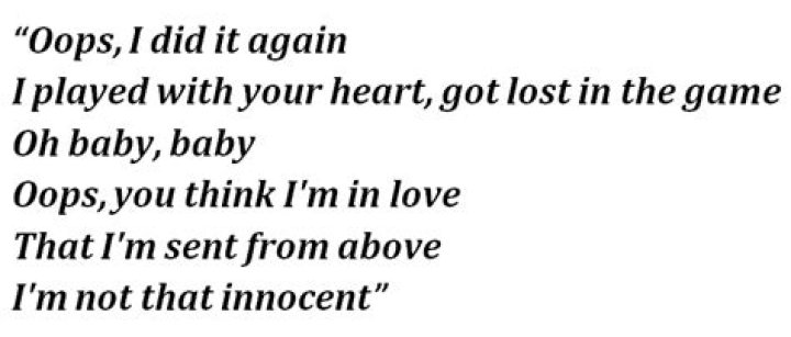 The Meaning Behind The Song: Oops; I Did It Again by The Last Dance