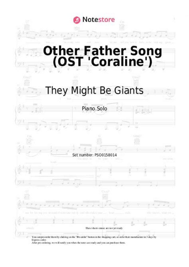 The Meaning Behind The Song: Other Father Song song (as used in the film Coraline) by They Might Be Giants