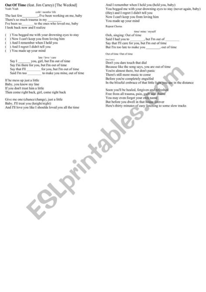 The Meaning Behind The Song: Out of Time by Deb Never