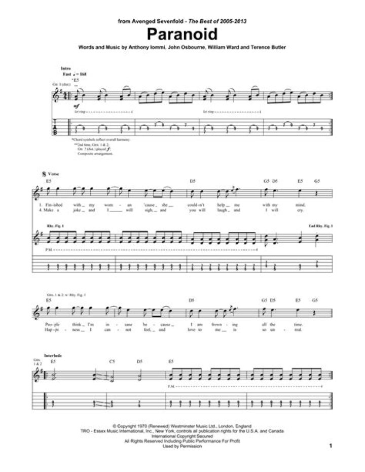 The Meaning Behind The Song: Paranoid by Avenged Sevenfold