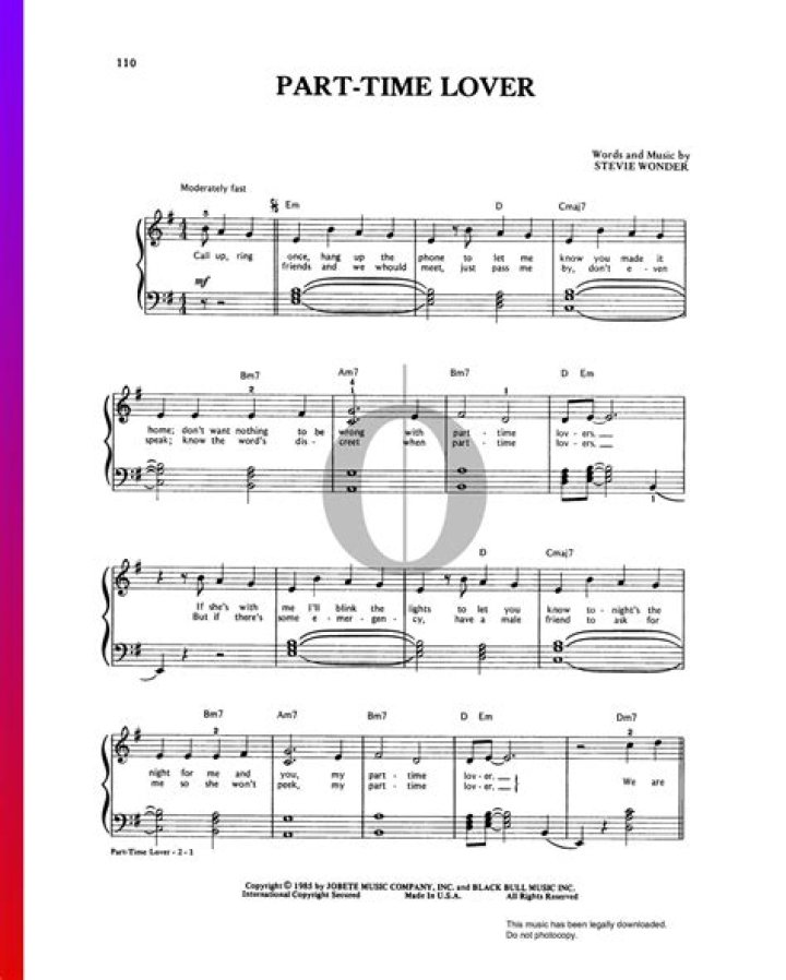 The Meaning Behind The Song: Part-Time Lover by Stevie Wonder