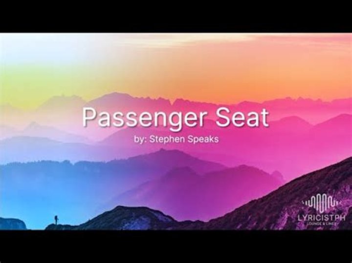 The Meaning Behind The Song: Passenger Seat by Stephen Speaks