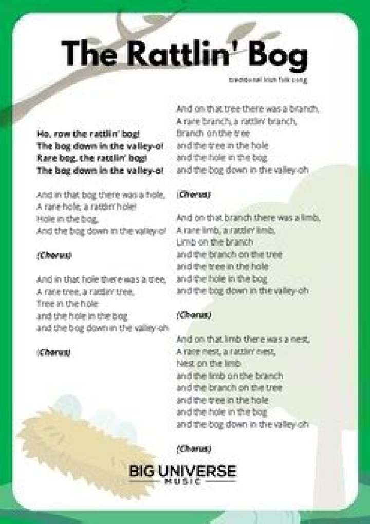 The Meaning Behind The Song: Rattlin’ Bog by The Irish Descendants