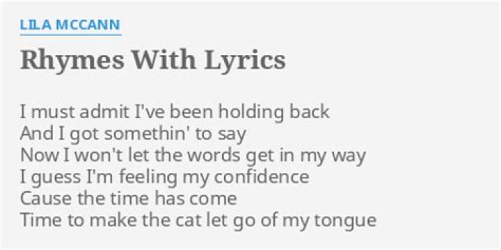 The Meaning Behind The Song: Rhymes With by Lila McCann