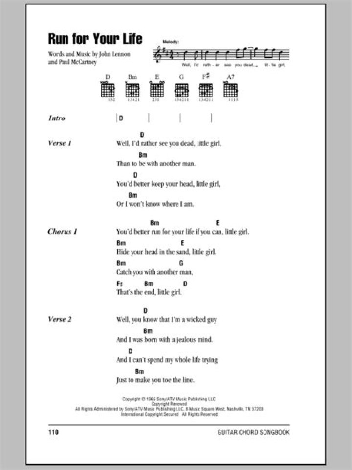 The Meaning Behind The Song: Run For Your Life by The Beatles