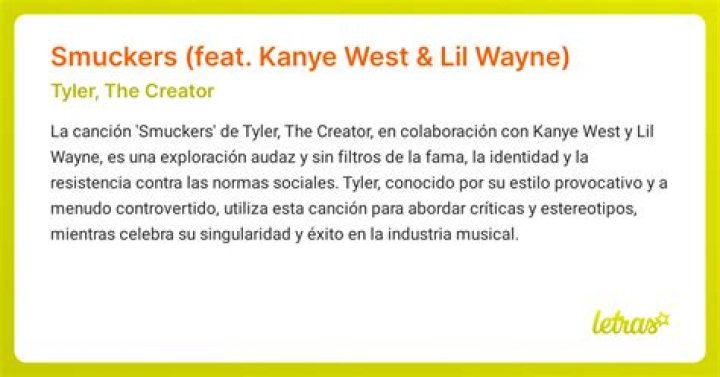 The Meaning Behind The Song: Smuckers by Tyler – the Creator (featuring Kanye West & Lil Wayne)