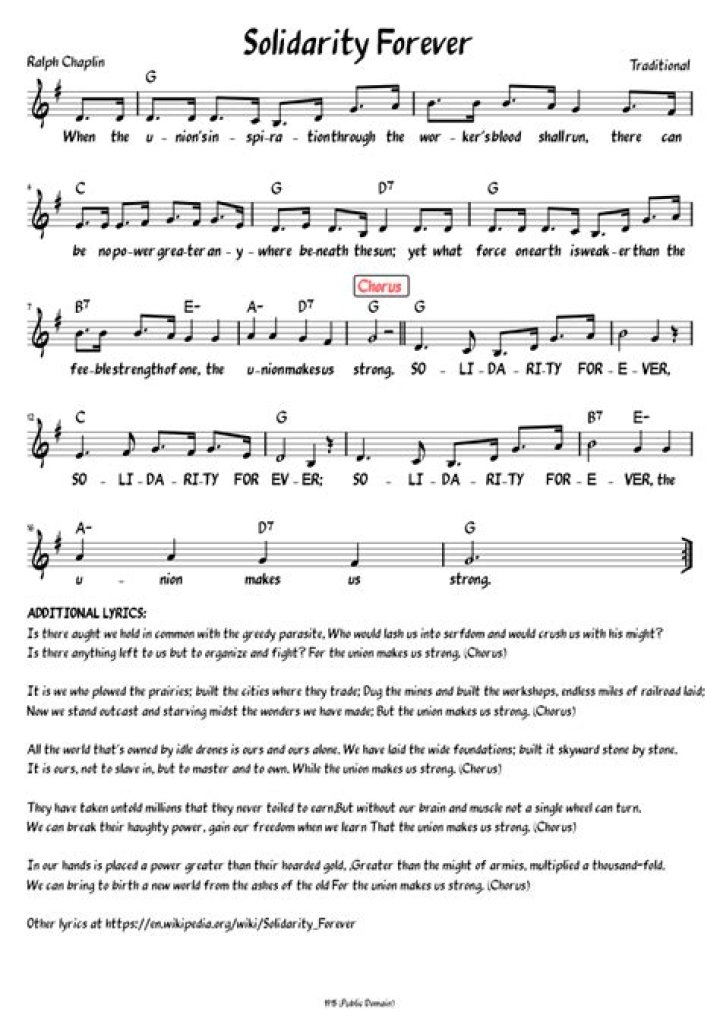 The Meaning Behind The Song: Solidarity Forever by Si Kahn