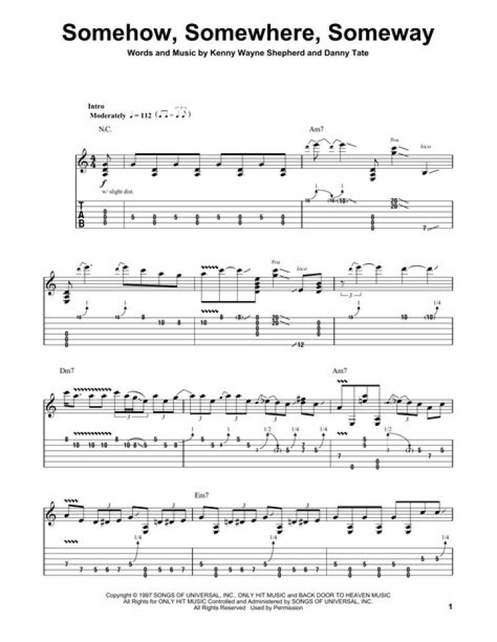 The Meaning Behind The Song: Somehow – Somewhere – Someway by Kenny Wayne Shepherd