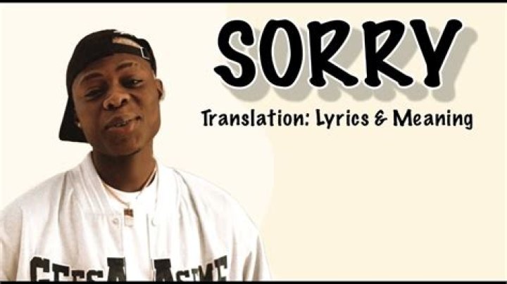 The Meaning Behind The Song: Sorry by Mohbad