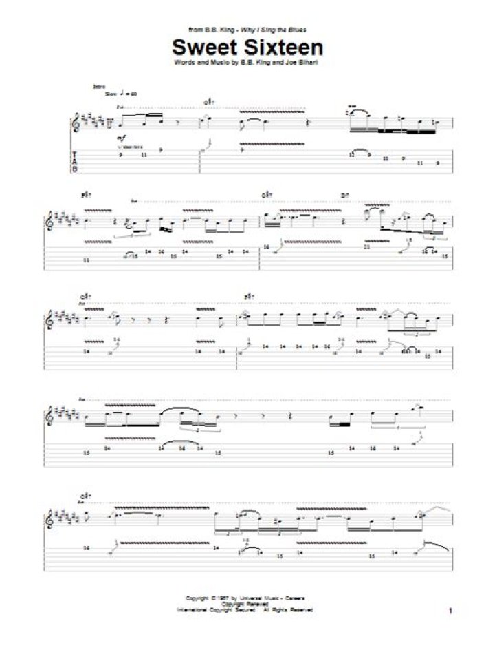 The Meaning Behind The Song: Sweet Sixteen by B.B. King