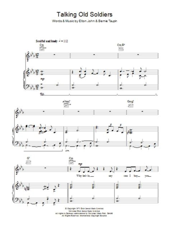 The Meaning Behind The Song: Talking Old Soldiers by Elton John