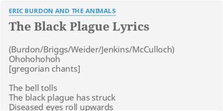 The Meaning Behind The Song: The Black Plague by Eric Burdon