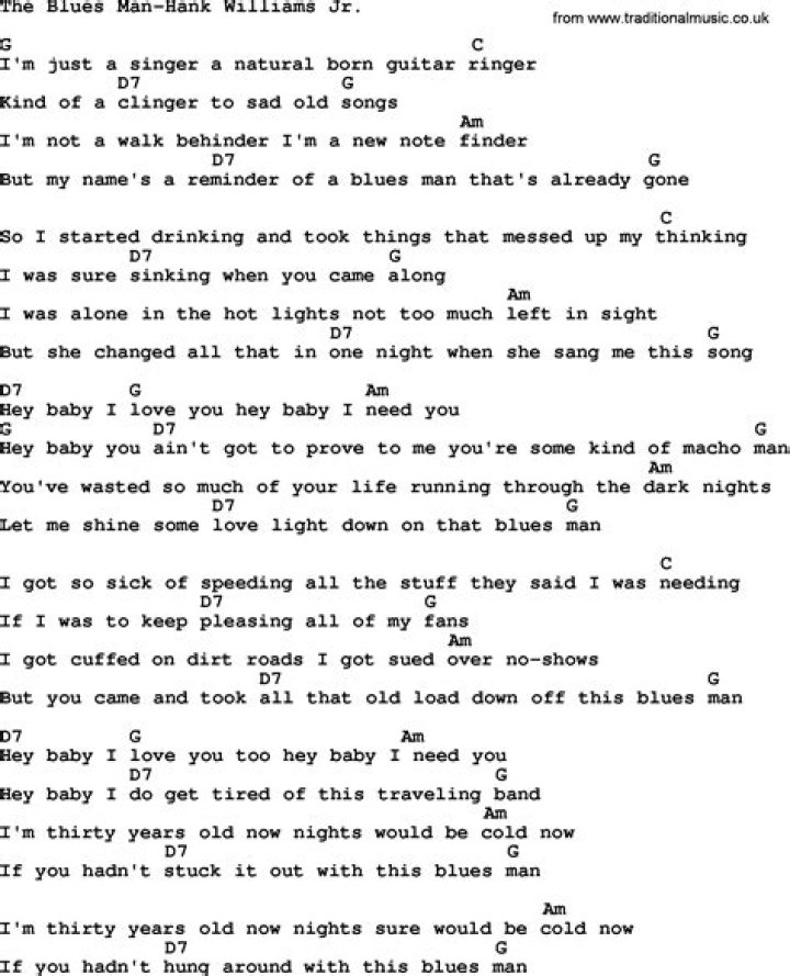 The Meaning Behind The Song: The Blues Man by Hank Williams