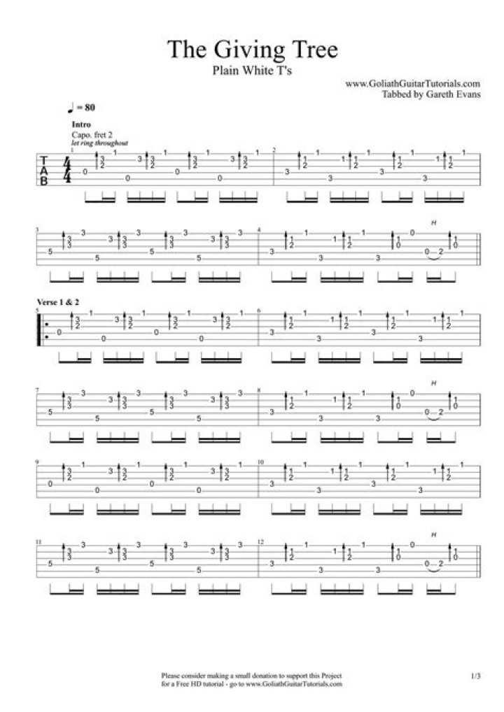 The Meaning Behind The Song: The Giving Tree by Plain White T’s