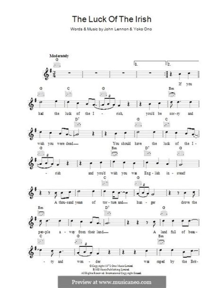 The Meaning Behind The Song: The Luck of the Irish by John Lennon & Yoko Ono