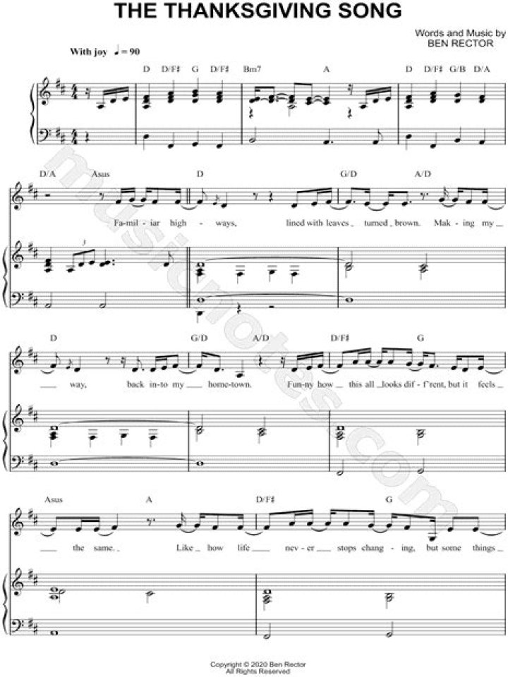 The Meaning Behind The Song: The Thanksgiving Song by Ben Rector