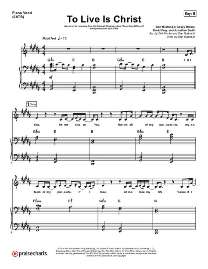 The Meaning Behind The Song: To Live Is Christ by Sidewalk Prophets